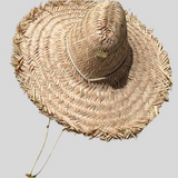 SOMBRERO RUSTIC FREE DE LUJO BORDE DESFLECADO CORDON NUDE